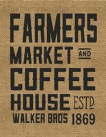 Farmers Market Coffee House Fine Art Print