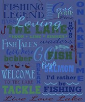 Fishing Type Throw Fine Art Print