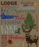 Lodge Type Throw Fine Art Print