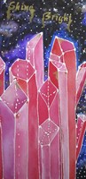 Shine Bright Strawberry Quartz Fine Art Print