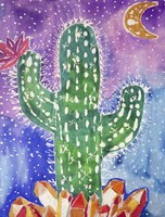 Spirit Quartz Cactus Fine Art Print