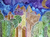 Golden Healer Cactus Quartz Fine Art Print