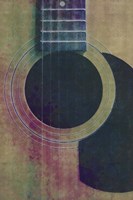 Coloured Guitar Fine Art Print