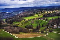Aerial View of the Hills Near Zurich Fine Art Print