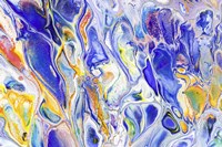 Fluid Acrylic Colorful Night Dreams 4 Fine Art Print