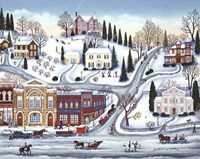 Winter Town Fine Art Print