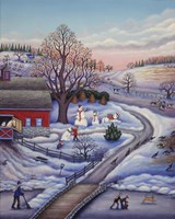 Winter Farm Fine Art Print