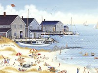 Feeding Seagulls Fine Art Print