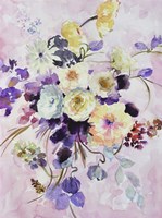 Purple And Yellow Bouquet Fine Art Print