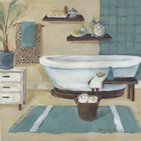 Cheetah Pattern Bath I Fine Art Print