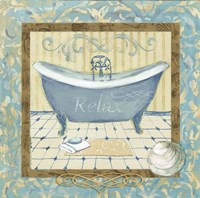 Turquoise Tub I Fine Art Print