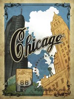 Vintage Chicago Poster Fine Art Print