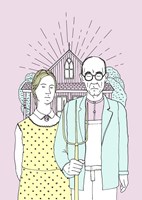 American Gothic Pop Fine Art Print