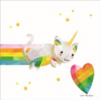 Rainbow Caticorn I Fine Art Print
