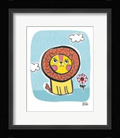 Wild About You Lion Framed Print