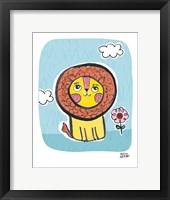 Wild About You Lion Framed Print