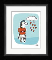 Wild About You Zebra Framed Print
