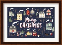 Christmas Village I Fine Art Print