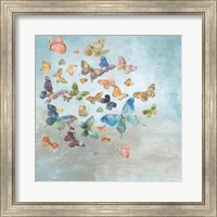 Beautiful Butterflies v3 Square Fine Art Print