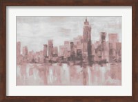 Misty Day in Manhattan Pink Gray Fine Art Print