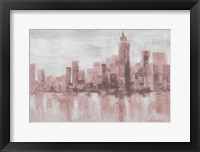Misty Day in Manhattan Pink Gray Fine Art Print