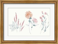 Flowers on White VIII Contemporary Bright Fine Art Print