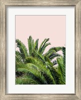 Tropical Leaves on Blush II Fine Art Print