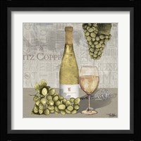 Uncork Wine and Grapes II Framed Print