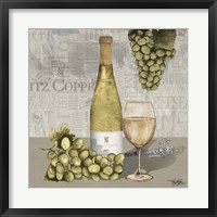 Uncork Wine and Grapes II Framed Print