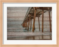 Pier on Wood I Fine Art Print