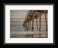 Pier on Wood I Fine Art Print