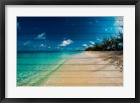 Cayman Islands Beach on Wood Fine Art Print