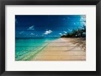 Cayman Islands Beach on Wood Fine Art Print
