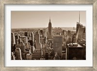 New York Sepia View Fine Art Print