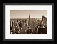 New York Sepia View Fine Art Print
