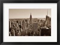 New York Sepia View Fine Art Print