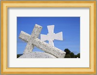 Crosses By The Sea Fine Art Print