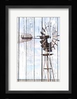 White Washed Windmill Fine Art Print