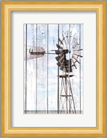 White Washed Windmill Fine Art Print