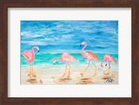 Flamingo Beach Fine Art Print