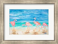 Flamingo Beach Fine Art Print