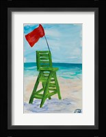 Lifeguard Post II Framed Print