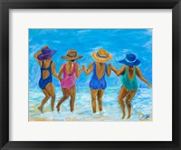 Ladies on the Beach I Framed Print