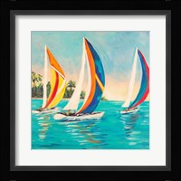 Sunset Sails I Framed Print