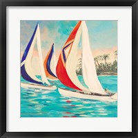 Sunset Sails II Framed Print
