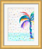 Funky Palm on Dots I Fine Art Print