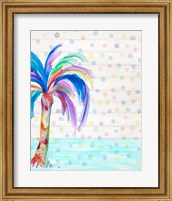 Funky Palm on Dots II Fine Art Print