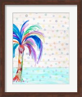 Funky Palm on Dots II Fine Art Print