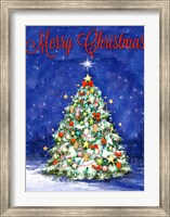 Merry Christmas Tree Fine Art Print