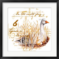 Six Geese a-Laying Fine Art Print